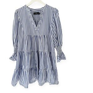 Tuckernuck • Pomander Place Blue White Stripe Cotton Poplin Kenzo Dress